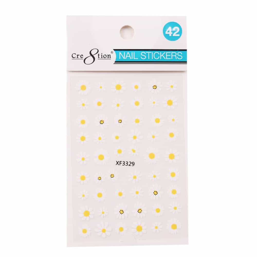 Antique White Cre8tion Nail Art Sticker Butterfly 42 1101-1173