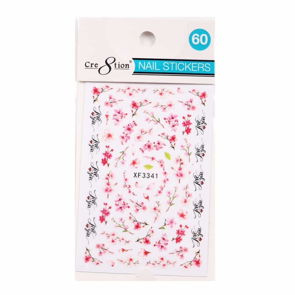 Misty Rose Cre8tion Nail Art Sticker Butterfly 60 1101-1191