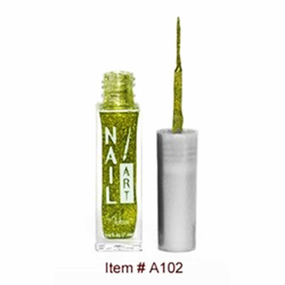 White Smoke Nubar Nail Art Strippers Lime Green Glitter A102