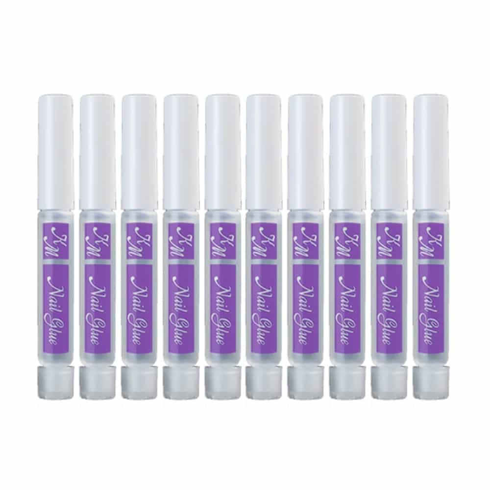Lavender KM Nail Glue - Pack of 10 pcs