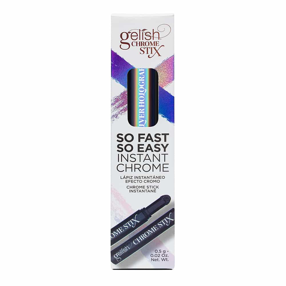 Lavender Gelish Chrome Stix 0.5 g/0.02 oz Silver Holographic 1168195