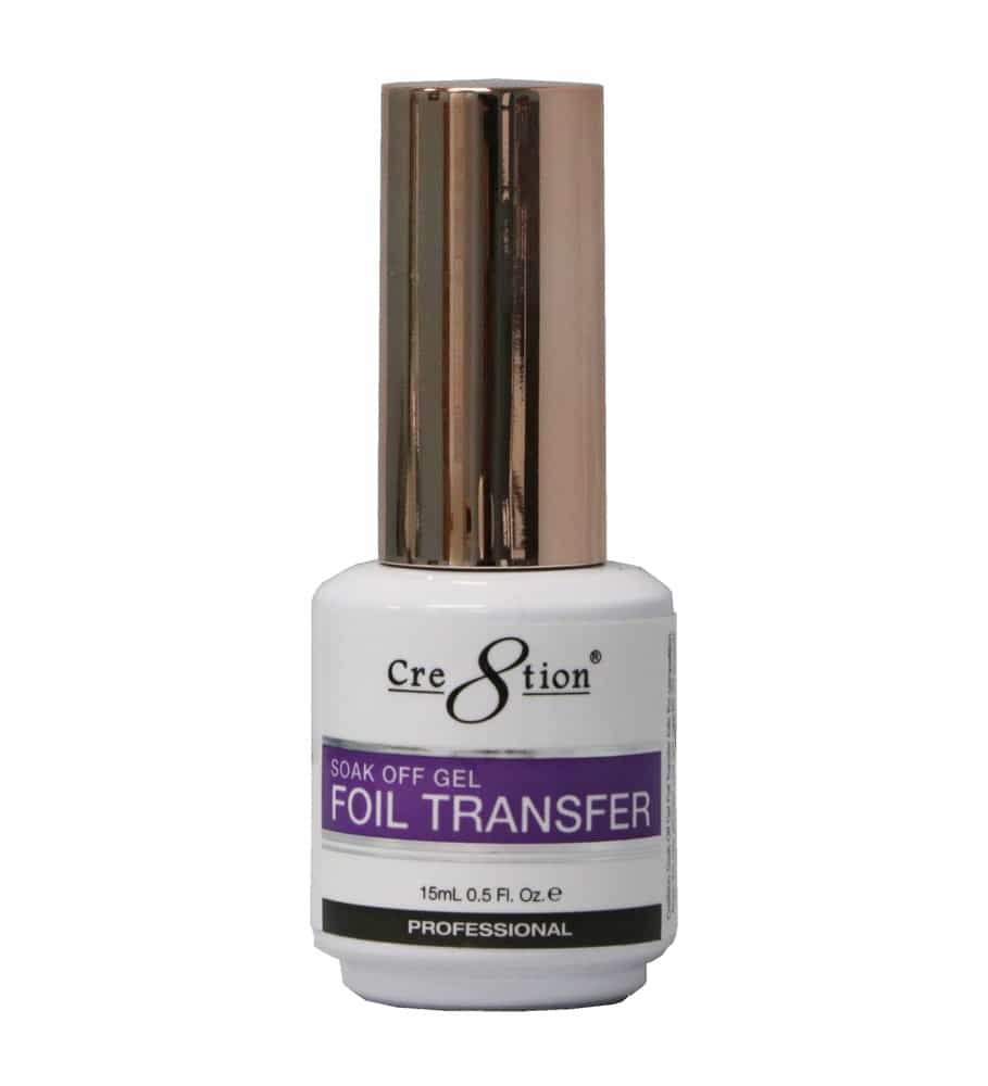 White Smoke Cre8tion Soak Off Gel Foil Transfer 0.5 fl oz / 15ml