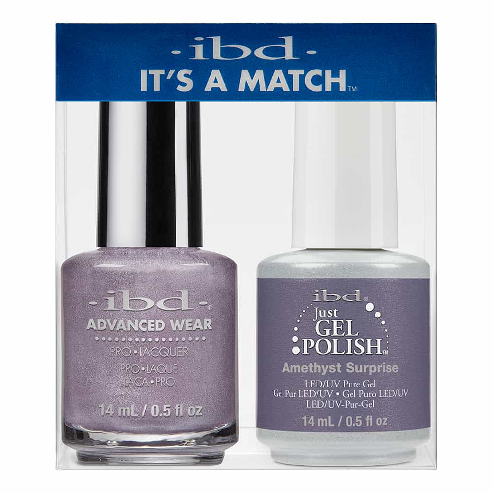 Lavender IBD Just Gel Polish It's A Match - Amethyst Surprise 156BD