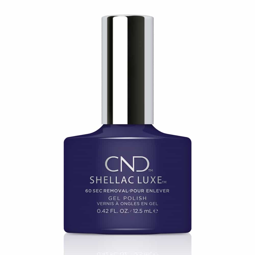 White Smoke CND Shellac Luxe Eternal Midnight 0.42 fl oz