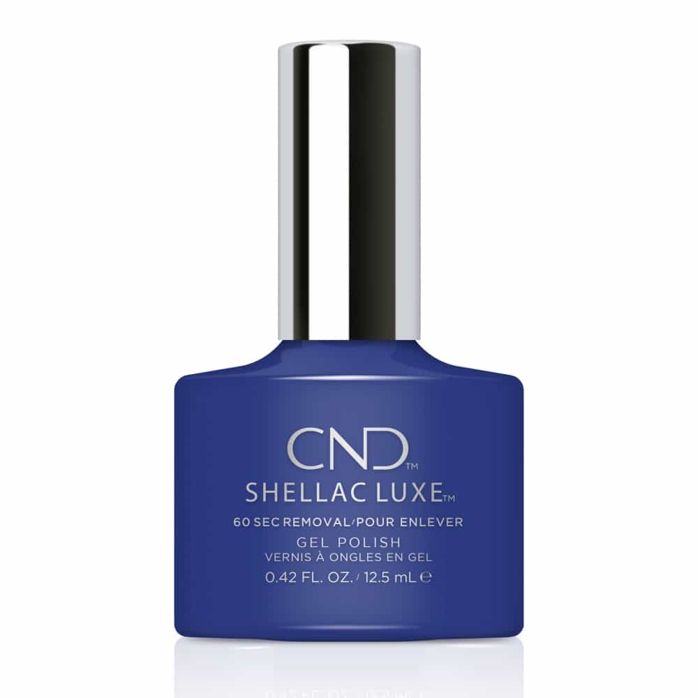 White Smoke CND Shellac Luxe Blue Eyeshadow 0.42 fl oz
