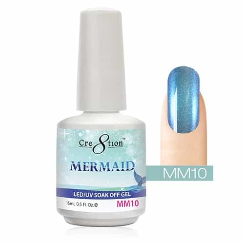 White Smoke Cre8tion Mermaid LED/UV Soak Off Gel 0.5 fl oz/15ml - MM10