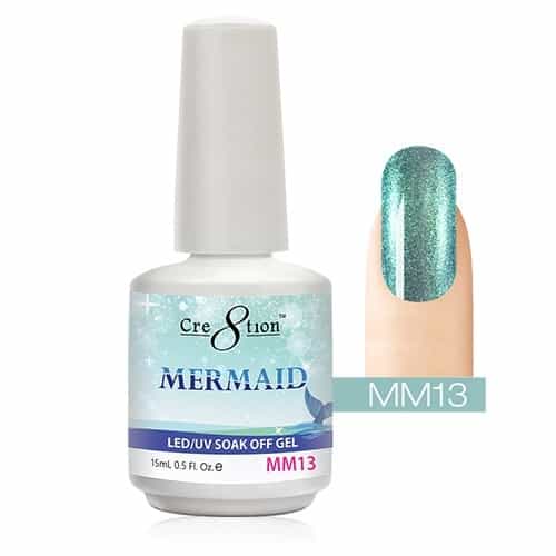 White Smoke Cre8tion Mermaid LED/UV Soak Off Gel 0.5 fl oz/15ml - MM13