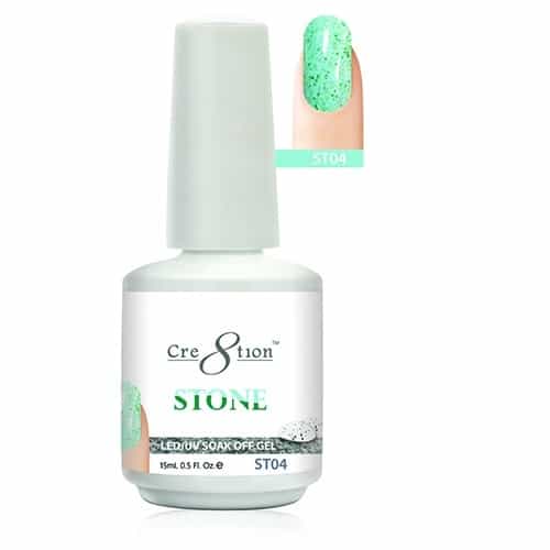 White Smoke Cre8tion Stone LED/UV Soak Off Gel 0.5 fl oz/15ml - ST04