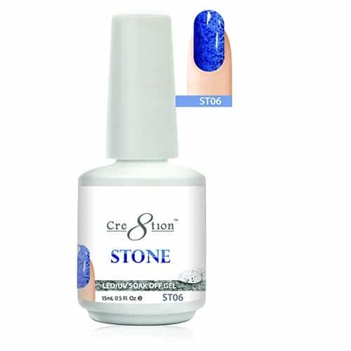 White Smoke Cre8tion Stone LED/UV Soak Off Gel 0.5 fl oz/15ml - ST06