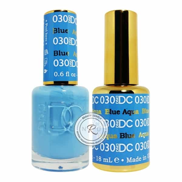 White Smoke Daisy Soak Off Gel - Aqua Blue - DC030