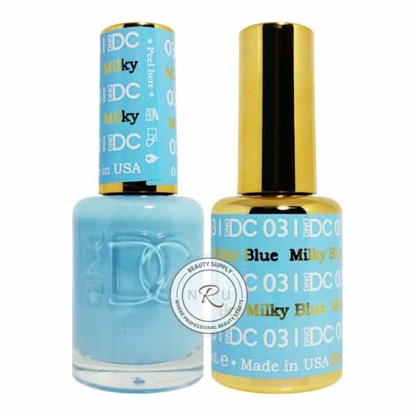 White Smoke Daisy Soak Off Gel - Milky Blue - DC031
