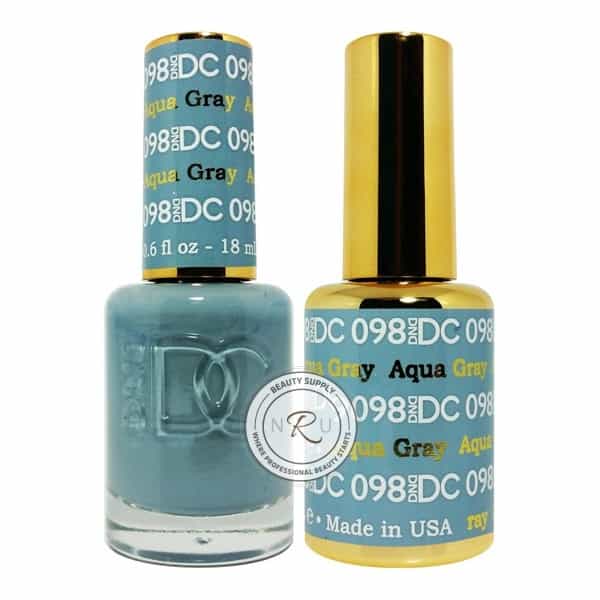 White Smoke Daisy Soak Off Gel - Aqua Gray - DC098