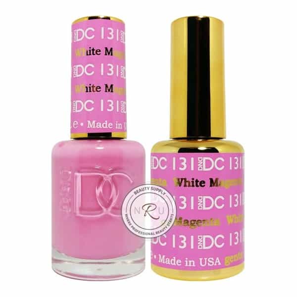 White Smoke Daisy Soak Off Gel - White Magenta - DC131