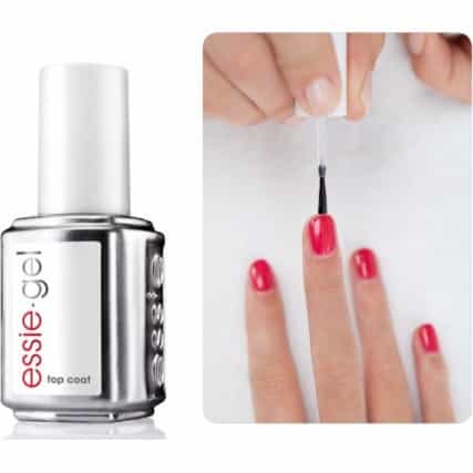 White Smoke Essie.Gel Top Coat 0.42 oz./ 12.5ml