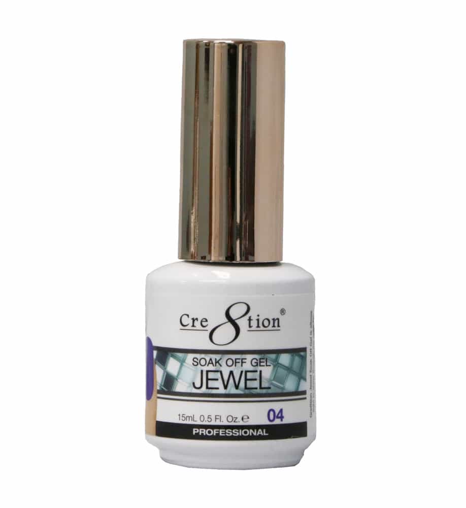 White Smoke Cre8tion Soak Off Gel Jewel 04