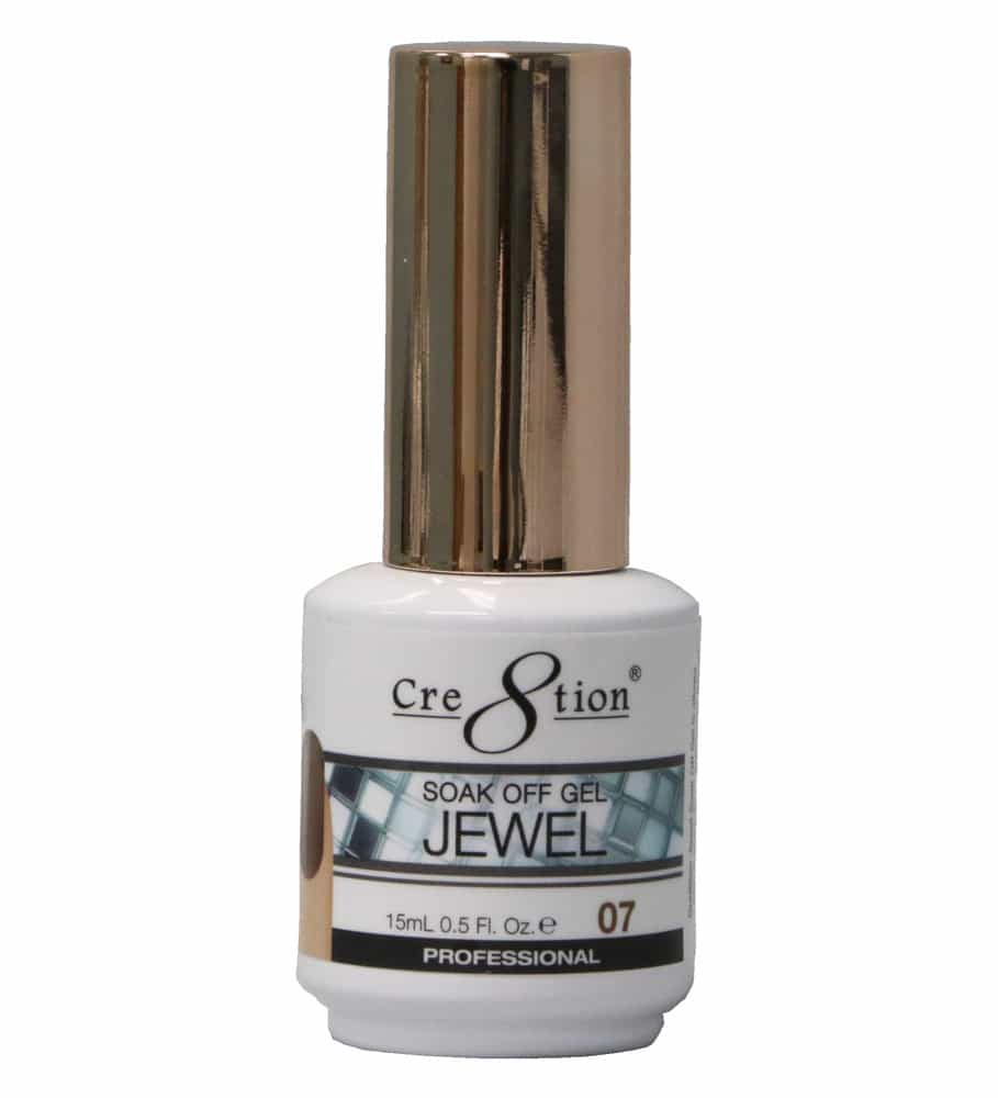 White Smoke Cre8tion Soak Off Gel Jewel 07