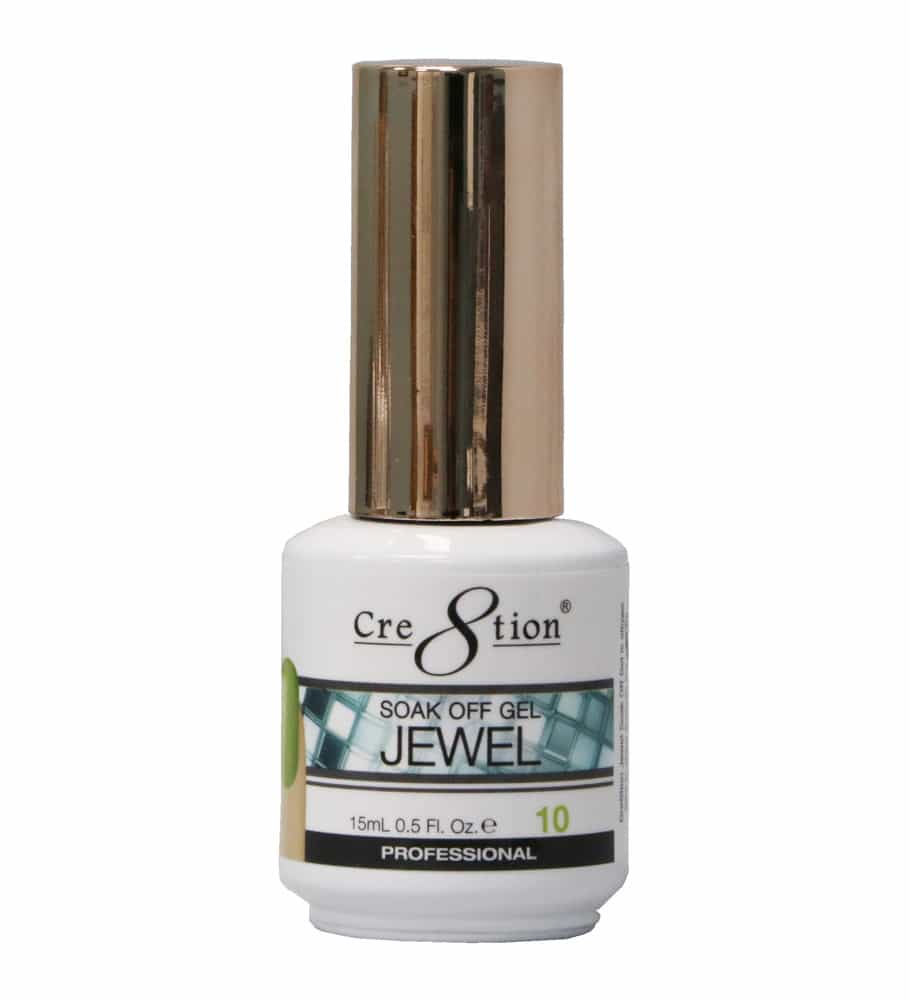 White Smoke Cre8tion Soak Off Gel Jewel 10