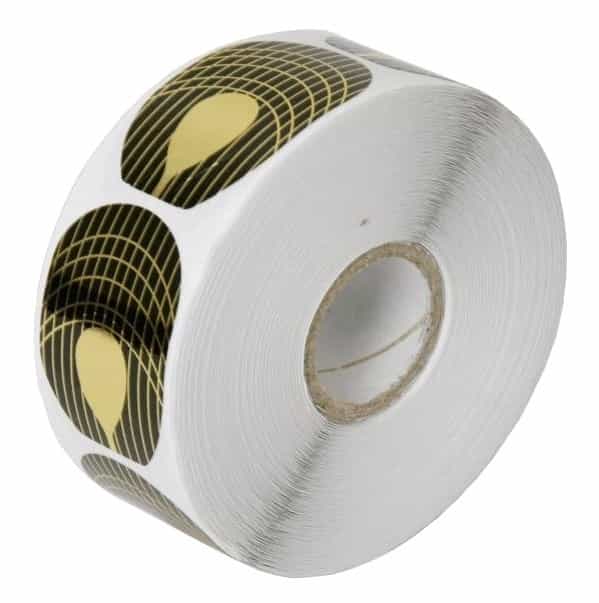 Gray Disposable Horseshoe Nail Form Large (500 per roll) NF101L