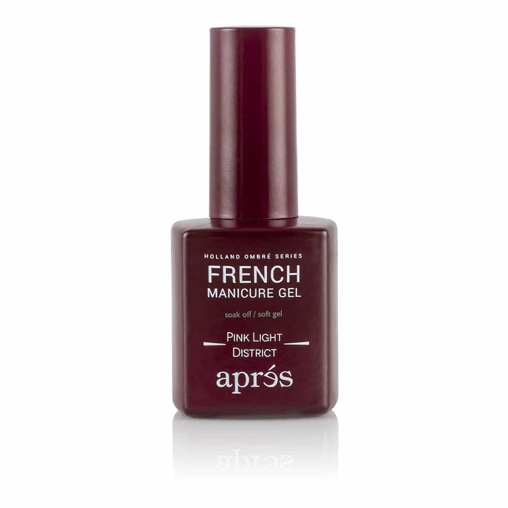 White Smoke Apres French Manicure Gel Ombre - Pink Light District AB-136