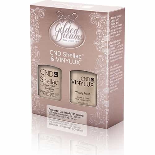 Rosy Brown CND Gilded Dreams Shellac&Vinylux - Duo Grand Gala