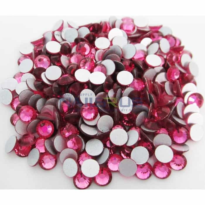 White Smoke Pave Crystal Pedicure 244 Pack - Rose