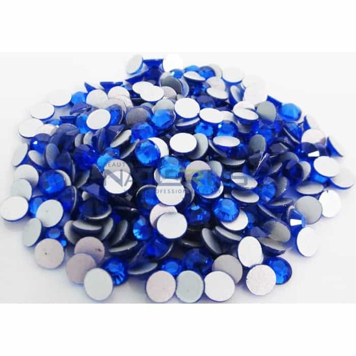 White Smoke Pave Crystal Pedicure 244 Pack - Sapphire