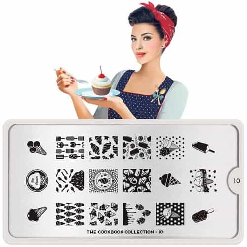 White Smoke MoYou Nail Art Plate Collection Cookbook 10