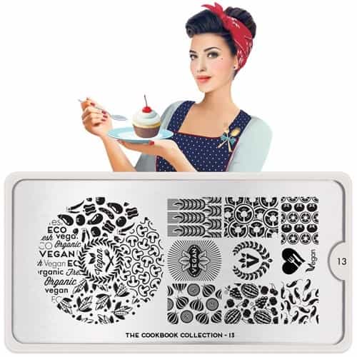 White Smoke MoYou Nail Art Plate Collection Cookbook 13
