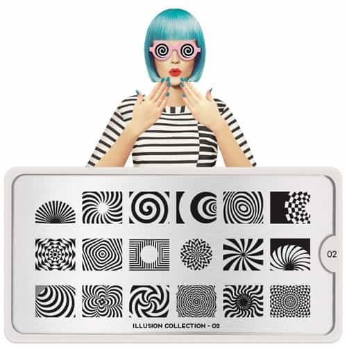 White Smoke MoYou Nail Art Plate Collection Illusion 02