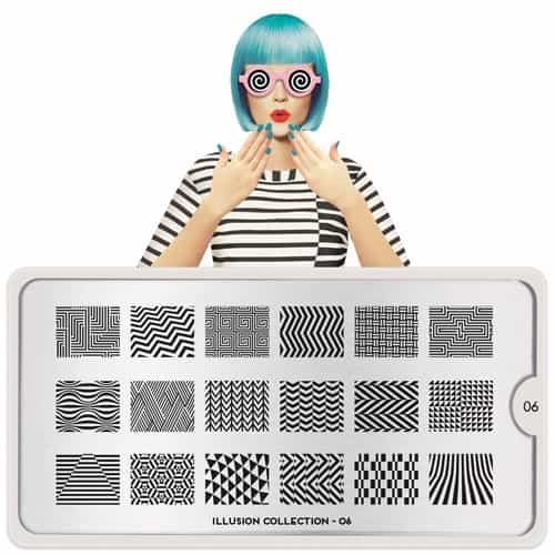 White Smoke MoYou Nail Art Plate Collection Illusion 06