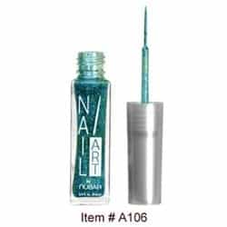 White Smoke Nubar Nail Art Strippers Blue Glitter A106