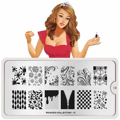 White Smoke MoYou Nail Art Plate Collection Princess 13