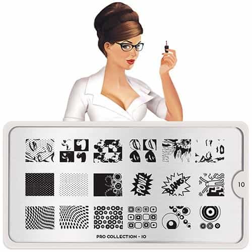 White Smoke MoYou Nail Art Plate Collection The Pro 10