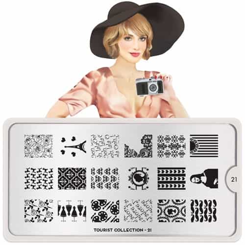 White Smoke MoYou Nail Art Plate Collection Tourist 21