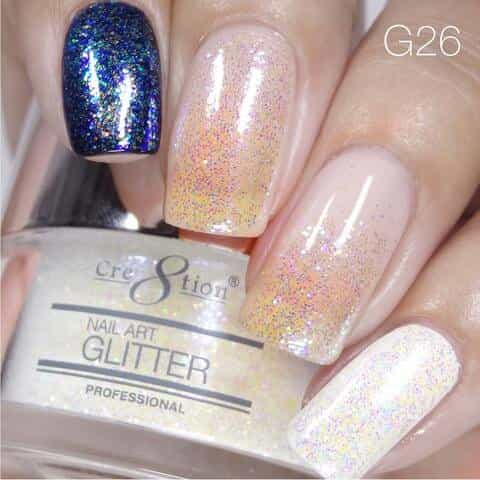 Tan Cre8tion Nail Art Glitter 1 fl oz/30g Glitter 26