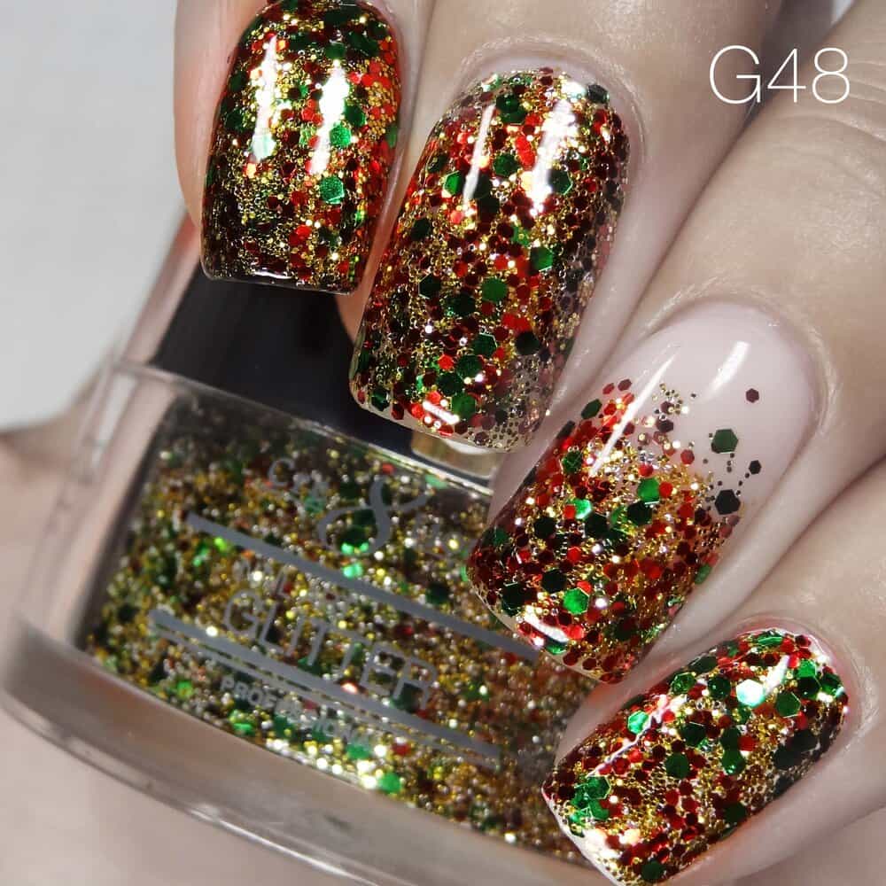 Gray Cre8tion Nail Art Glitter 1 fl oz/30g Glitter 48