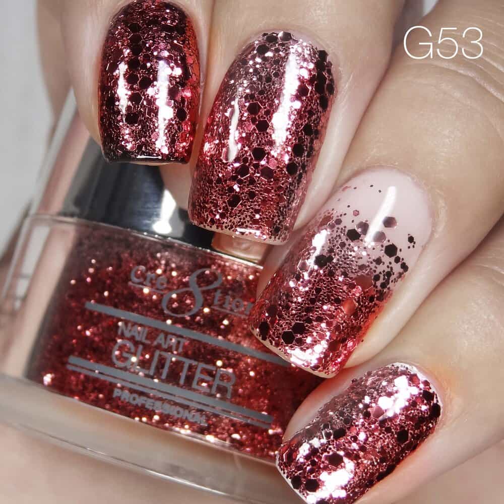 Tan Cre8tion Nail Art Glitter 1 fl oz/30g Glitter 53