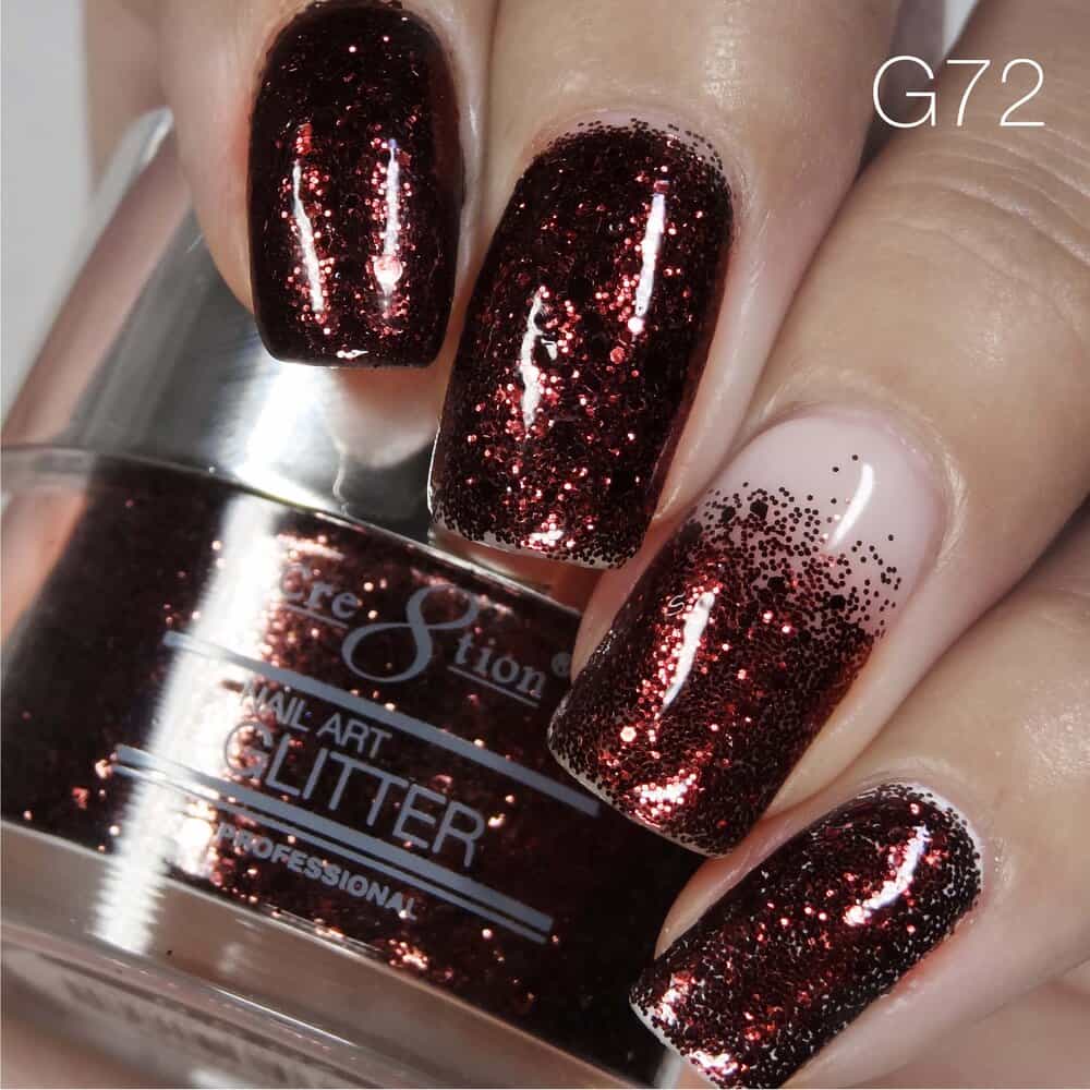Rosy Brown Cre8tion Nail Art Glitter 1 fl oz/30g Glitter 72