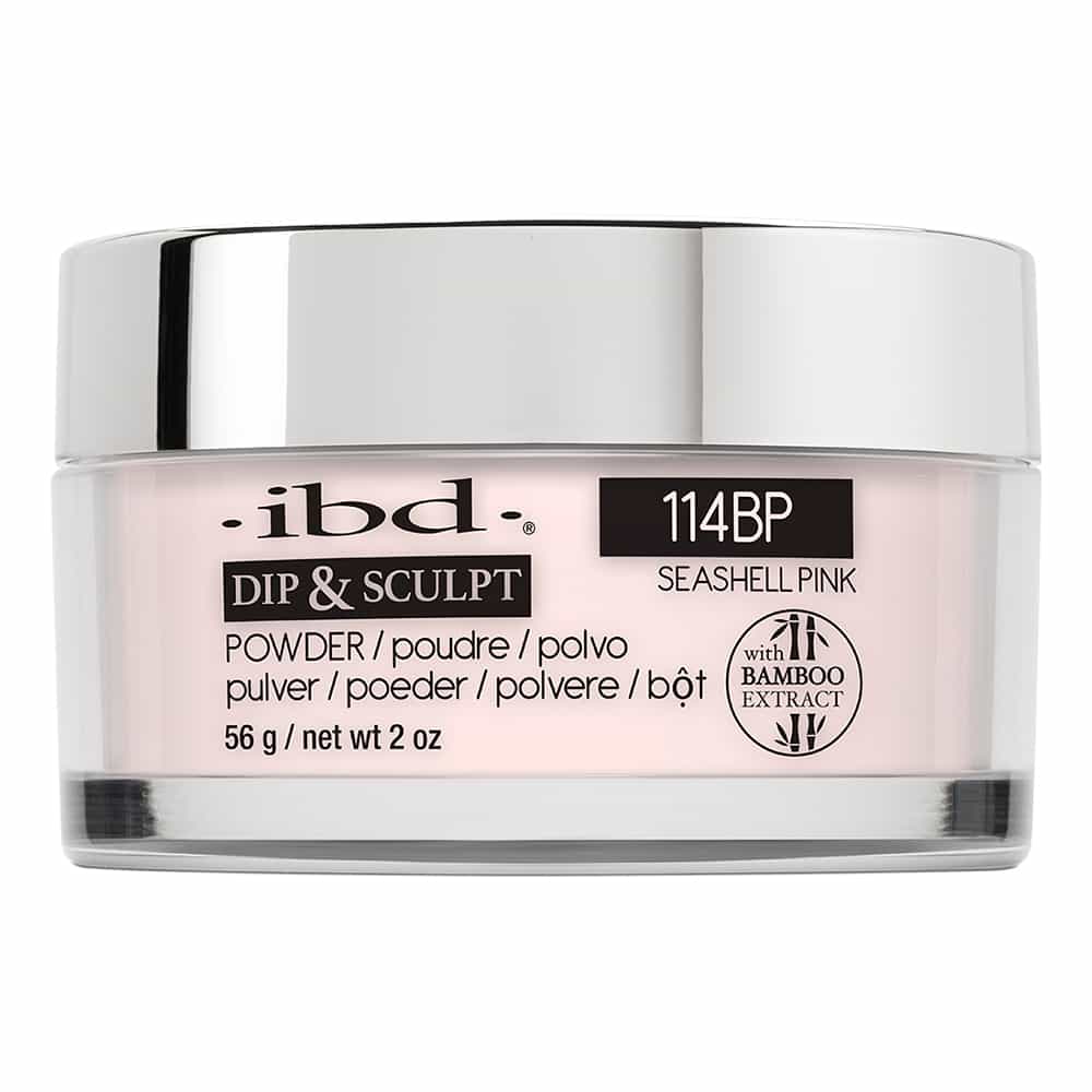 Light Gray IBD Dip&Sculpt Powder 2 oz/56 g Seashell Pink 114BP