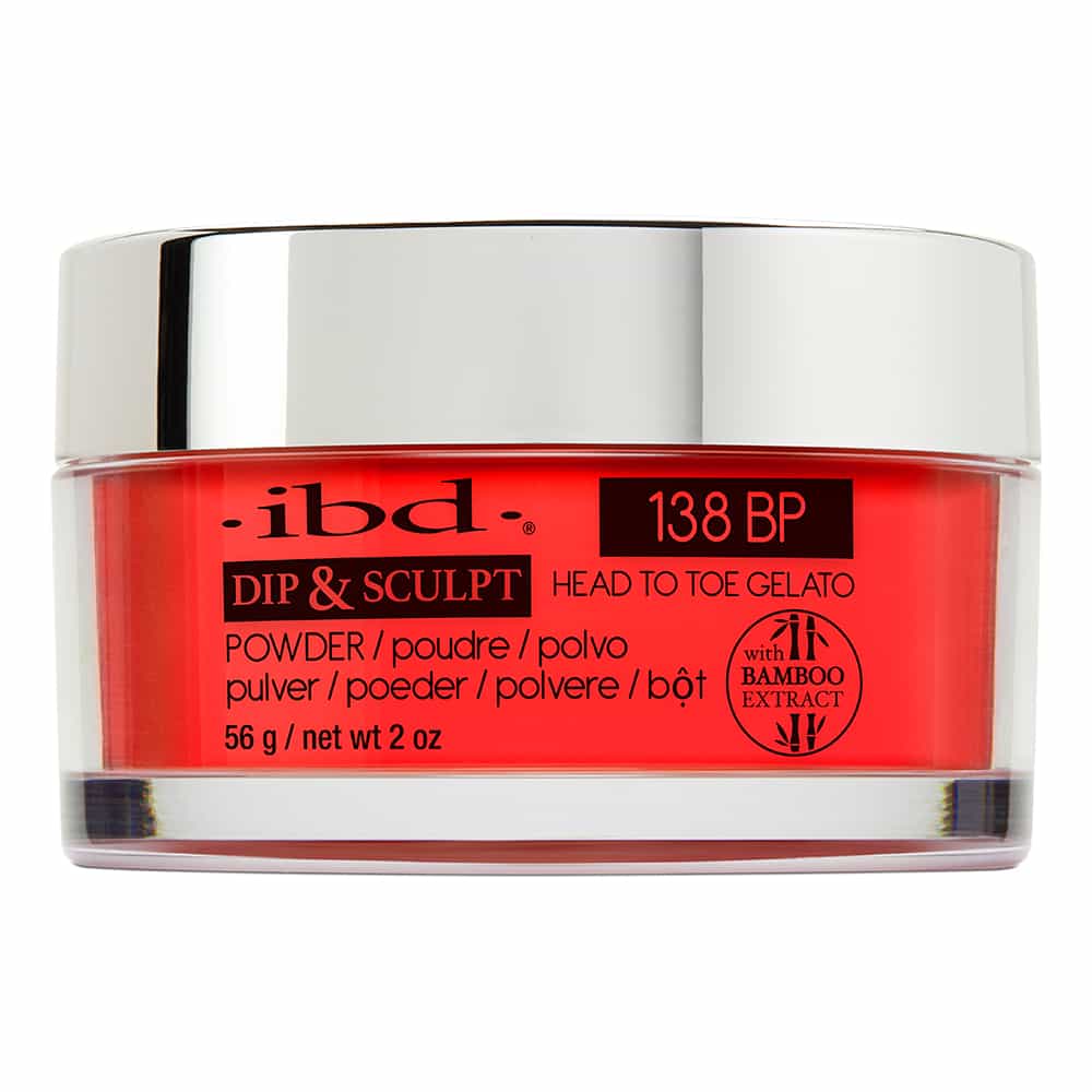 Light Gray IBD Dip&Sculpt Powder 2 oz/56 g Head To Toe Gelato 138BP
