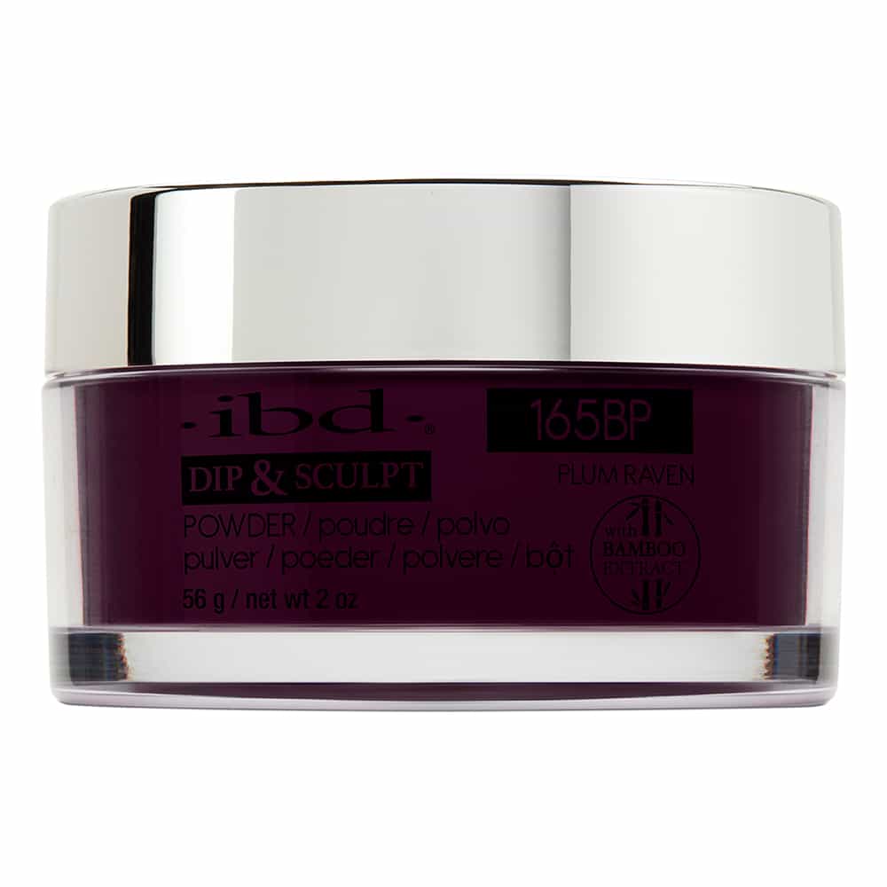 Black IBD Dip&Sculpt Powder 2 oz/56 g Plum Raven 165BP