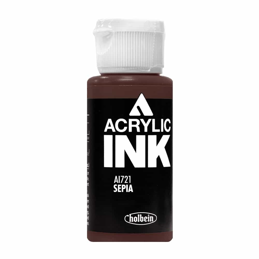 Black Holbein Acrylic Ink Sepia AI721B