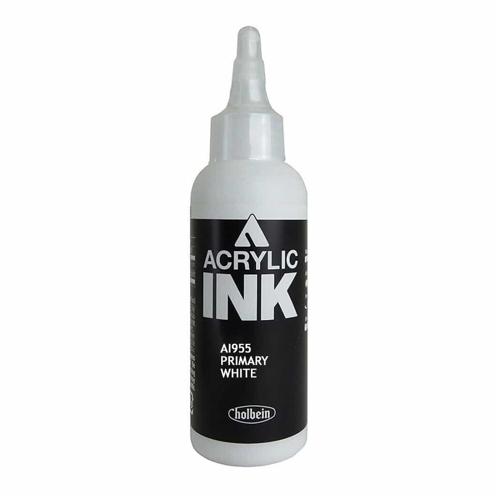 White Smoke Holbein Acrylic Ink Primary White 100ml AI955B
