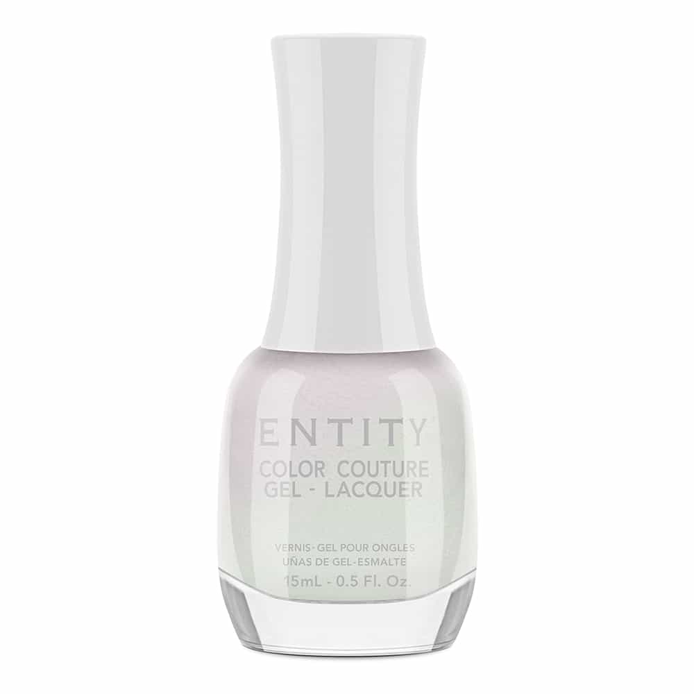 Light Gray Entity Color Couture Lacquer 0.5oz-Graphic And Girlish White