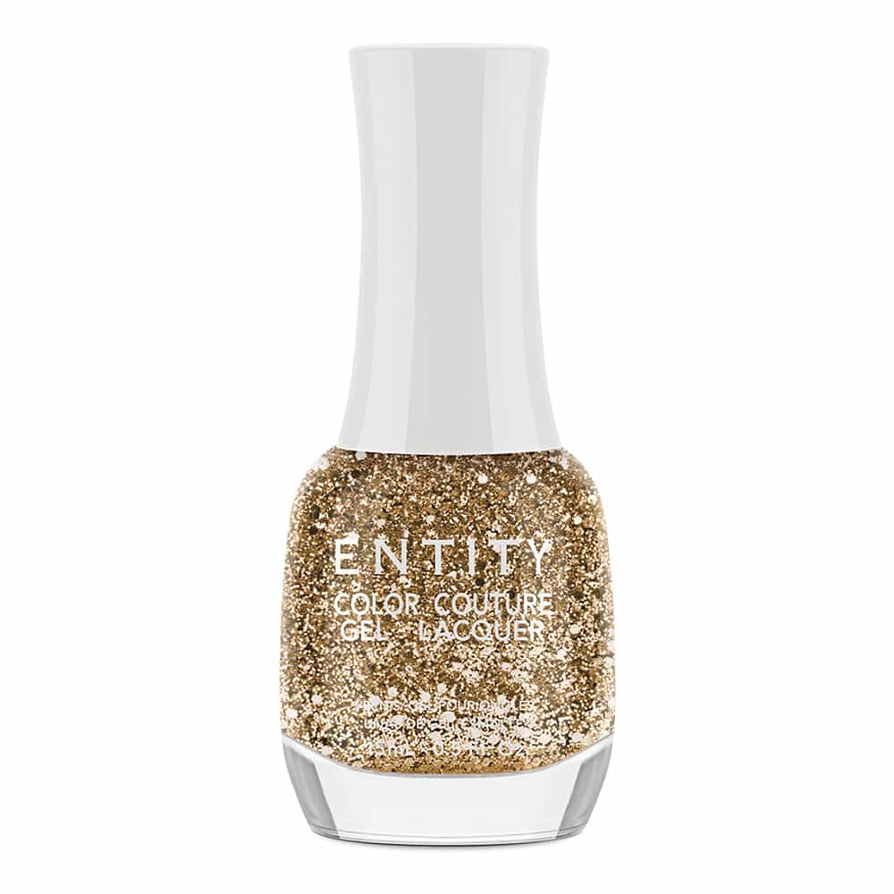 White Smoke Entity Color Couture Lacquer 0.5 oz - Drops Of Gold 1869