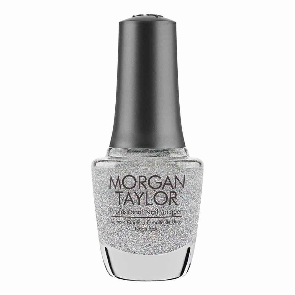 White Smoke Morgan Taylor Peel Off Glitter Fame Game 0.5 fl oz - 3160069