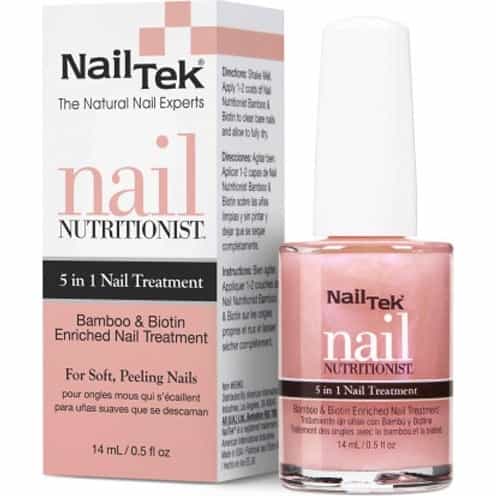 White Smoke NailTek Nail Nutritionist Bamboo & Biotin 0.5 fl oz