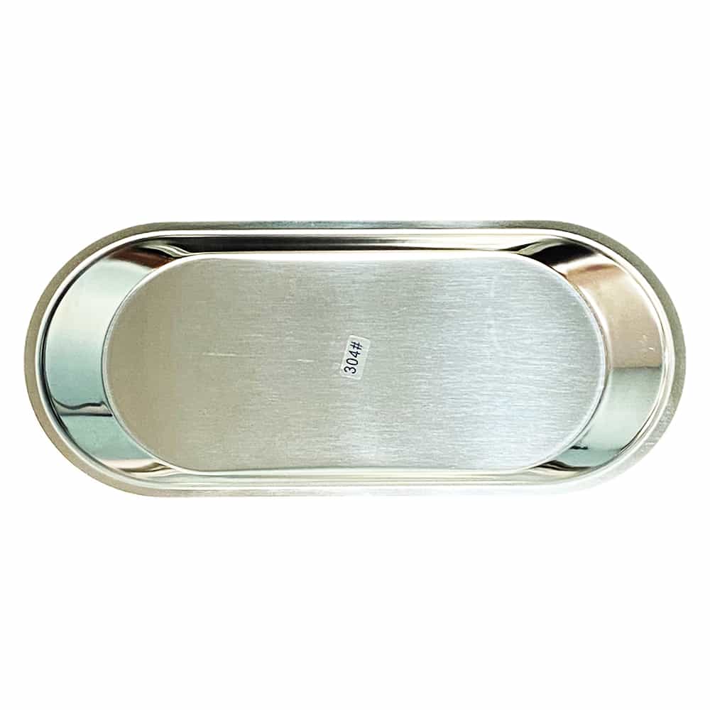 White Smoke Salonnex Stainless Steel Utility Tray 4"x9.15"x0.5" SNUT20