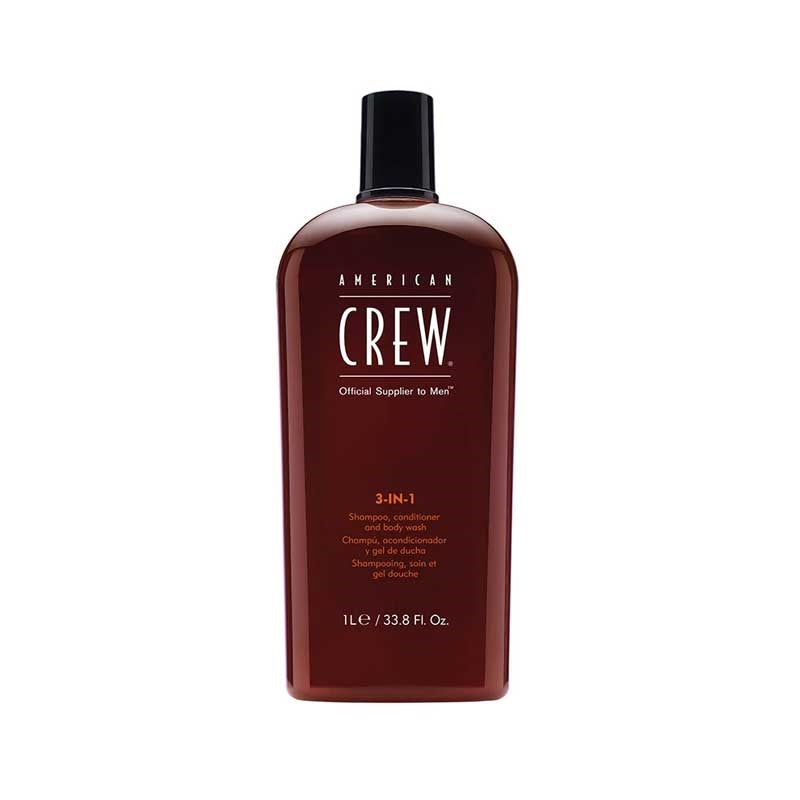 Dark Red American Crew 3in1 Shampoo 1L