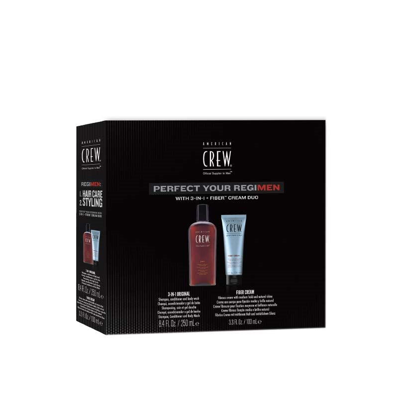 Black American Crew Regimen Fiber Cream Duo